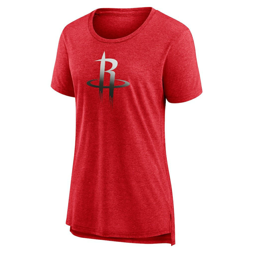 Houston Rockets Women's Gradient Logo Tri-Blend T-Shirt - Heather Red outlet