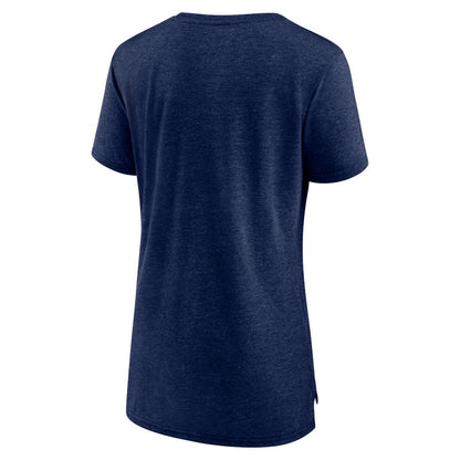 Minnesota Timberwolves Women's Gradient Logo Tri-Blend T-Shirt - Heather Navy on sale