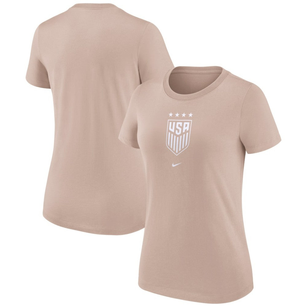 USWNT Women's Crest T-Shirt - Tan | Nike for sale