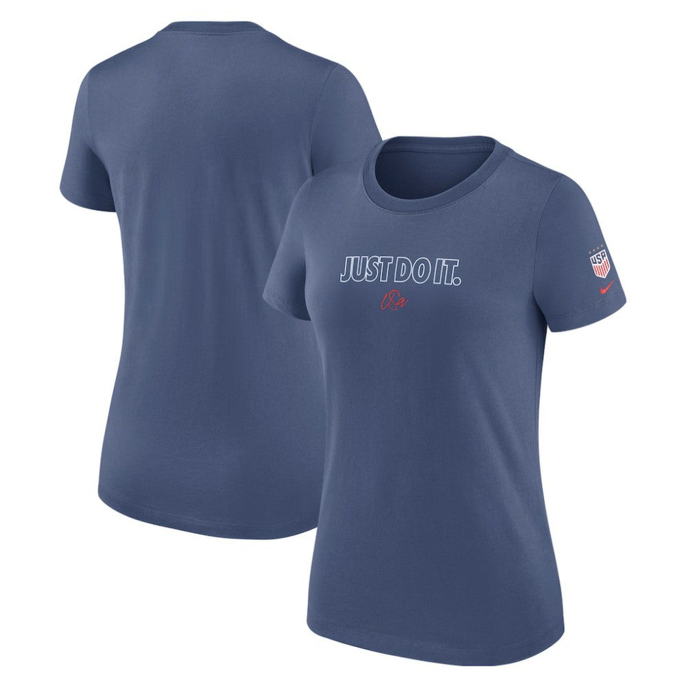USWNT Women's Just Do It T-Shirt - Blue | Nike for sale