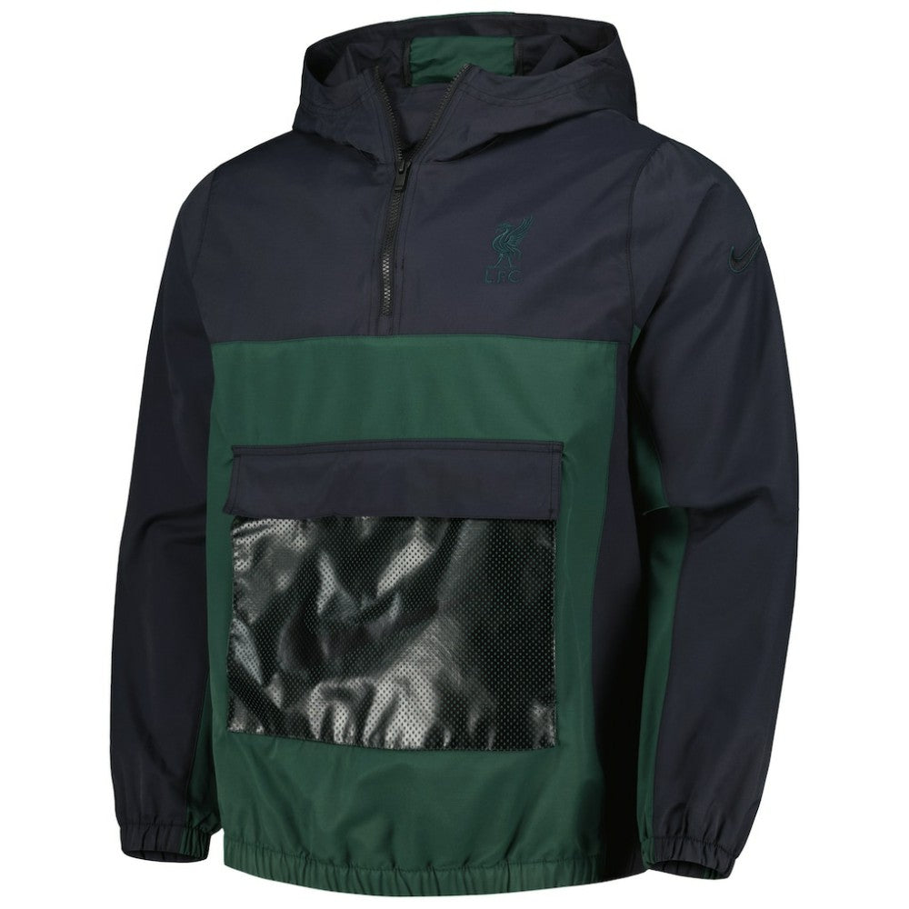 Liverpool Anorak Hoodie Quarter-Zip Jacket - Green | Nike discount