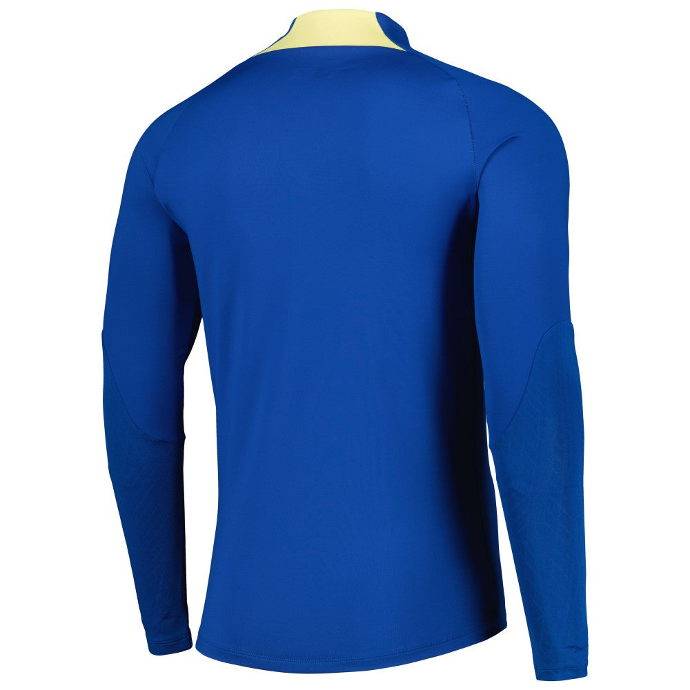 Club America Strike Drill 2023/24 Performance Quarter-Zip Long Sleeve Top - Blue | Nike for sale