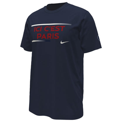 Paris Saint-Germain Verbiage T-Shirt - Navy | Nike discount