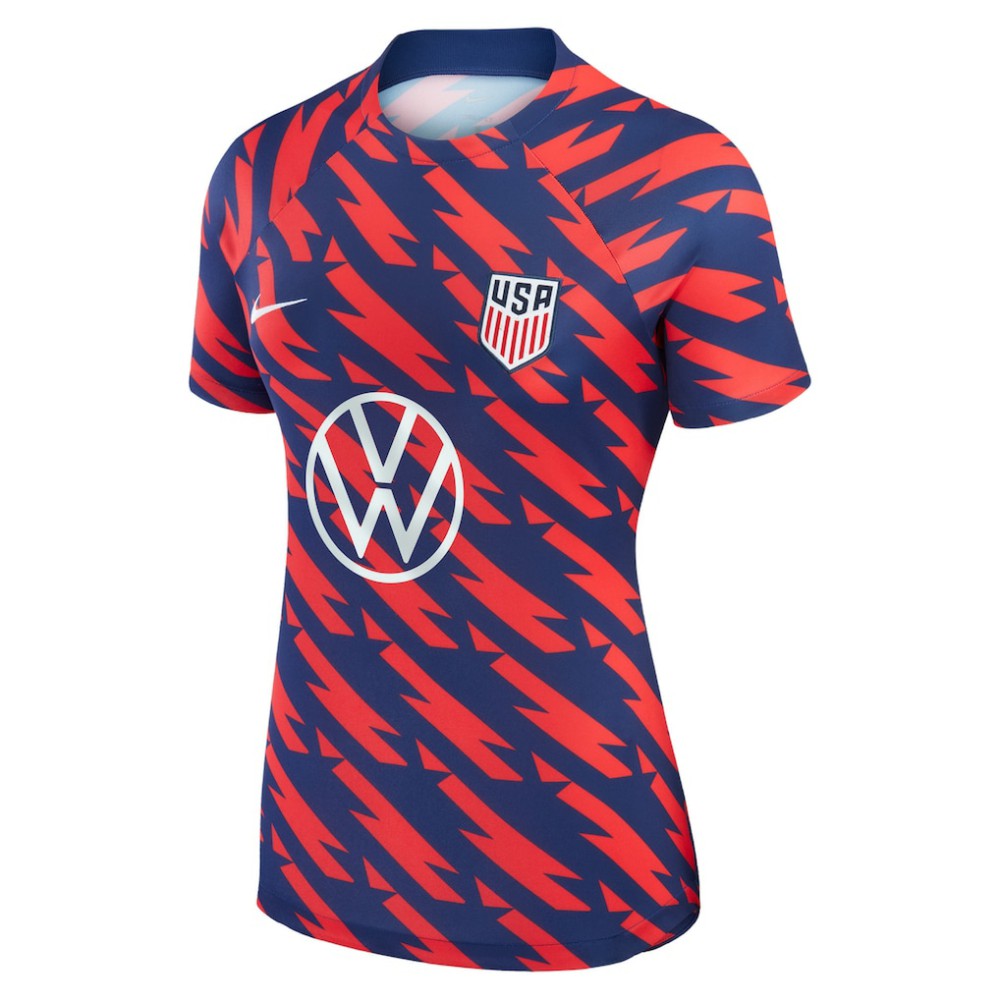 USMNT Women's 2023 Strike Drill Pre-Match Top - Red | Nike for sale