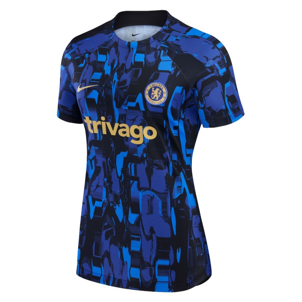 Chelsea Women's 2023/24 Home Academy Pro Pre-Match Top - Blue | Nike on sale