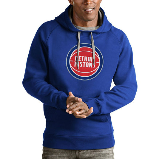 Detroit Pistons Antigua Team Logo Victory Pullover Hoodie sale - Royal sale