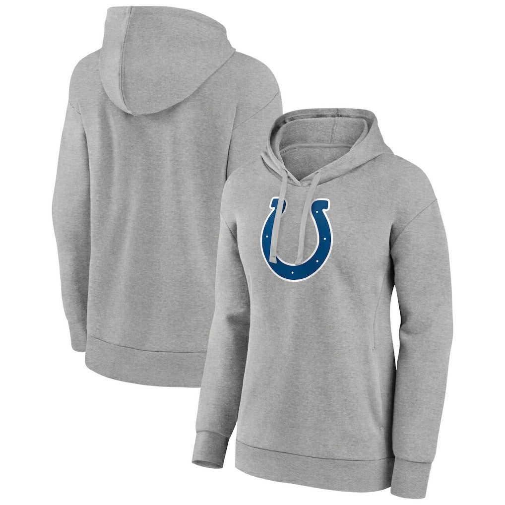 Indianapolis Colts Women's Primary Logo Pullover Hoodie - Gray on sale
