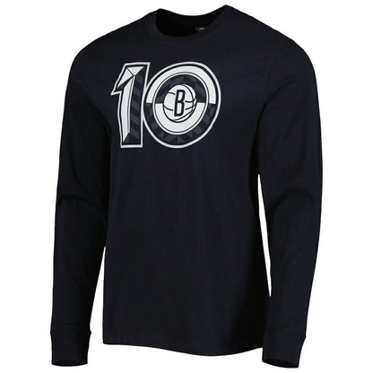 Brooklyn Nets '47 10th Anniversary Super Rival Long Sleeve T-Shirt - Black | 47 brand for sale