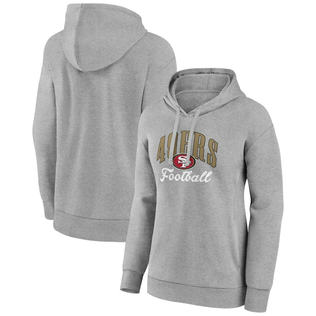 San Francisco 49ers Women's Victory Script Pullover Hoodie - Gray online