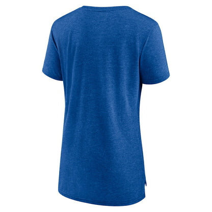 Buffalo Bills Women's Throwback Team Logo Tri-Blend T-Shirt - Heather Royal outlet