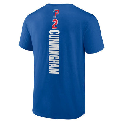 Cade Cunningham Detroit Pistons Playmaker Name & Number T-Shirt sale - Blue cheap