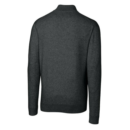 Indianapolis Colts Cutter & Buck Throwback Logo Lakemont Tri-Blend Big & Tall Quarter-Zip Pullover Sweater - Heather Charcoal cheap