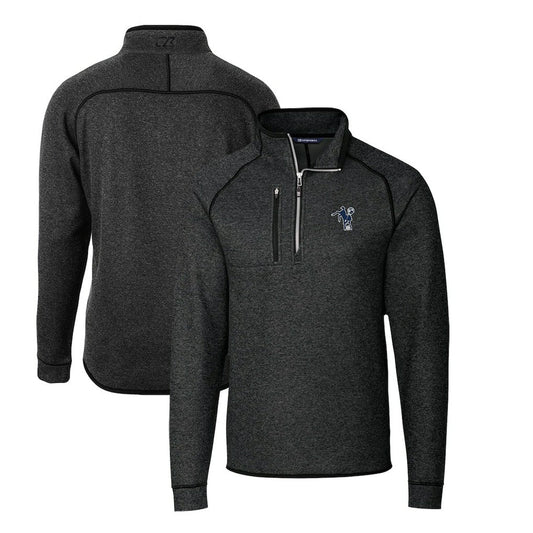 Indianapolis Colts Cutter & Buck Mainsail Sweater-Knit Big & Tall Half-Zip Pullover Jacket - Heather Charcoal outlet