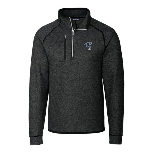 Indianapolis Colts Cutter & Buck Mainsail Sweater-Knit Big & Tall Half-Zip Pullover Jacket - Heather Charcoal outlet