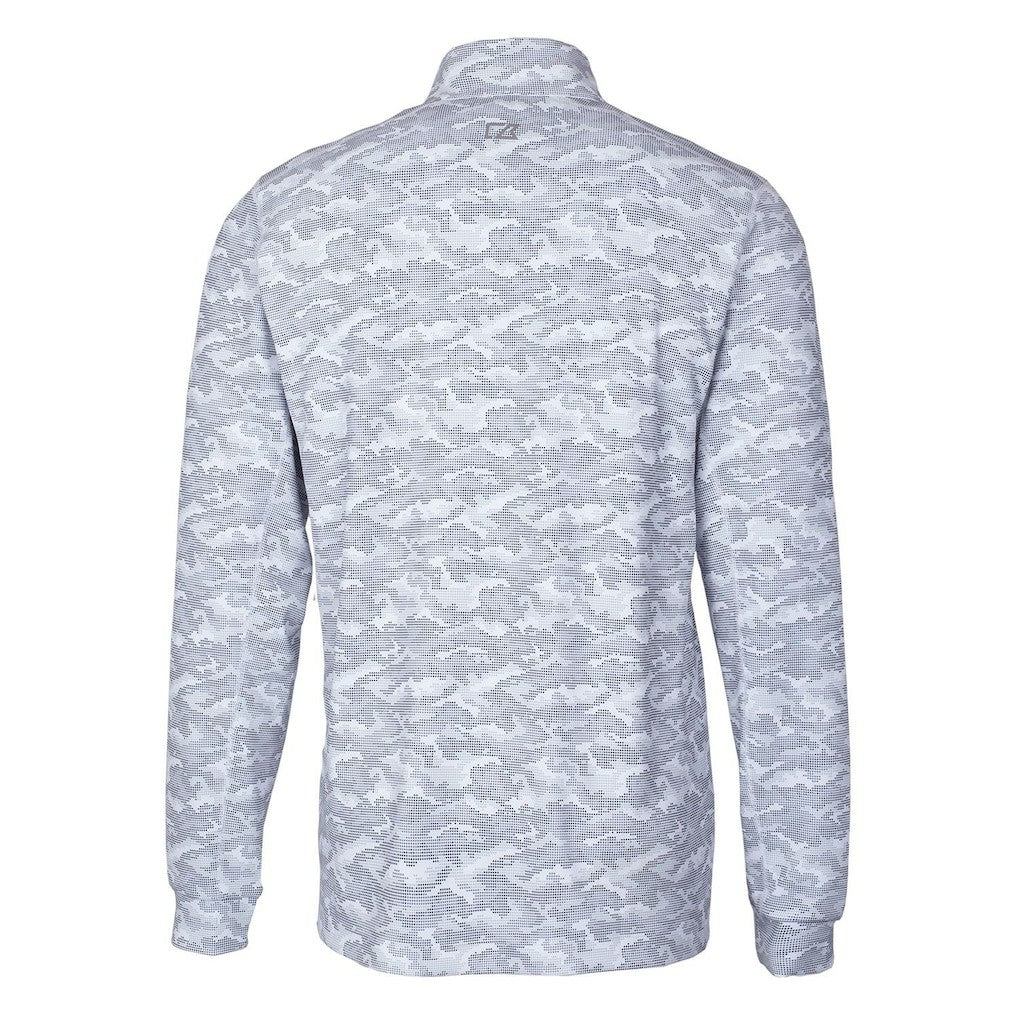 Indianapolis Colts Cutter & Buck Throwback Logo Big & Tall Traverse Camo Print Stretch Quarter-Zip Pullover Top - Charcoal on sale