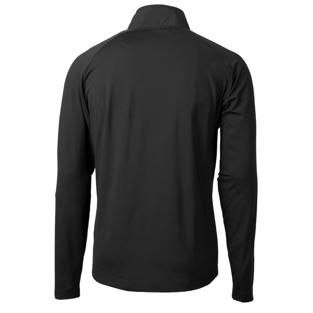 San Francisco 49ers Cutter & Buck Adapt Eco Knit Hybrid Recycled Quarter-Zip Throwback Pullover Top - Black online