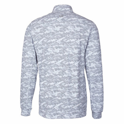 Tampa Bay Buccaneers Cutter & Buck Throwback Logo Traverse Camo Print Stretch Quarter-Zip Pullover Top - Charcoal sale