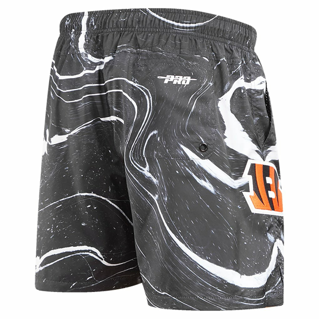 Cincinnati Bengals Pro Standard Allover Marble Print Shorts - Black outlet