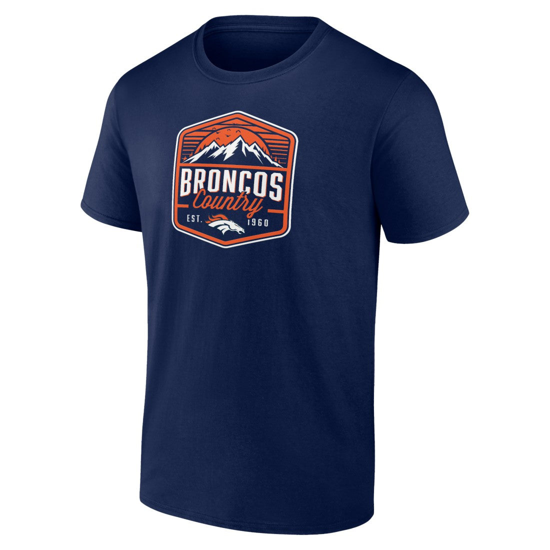 Denver Broncos Open Receiver T-Shirt - Navy discount