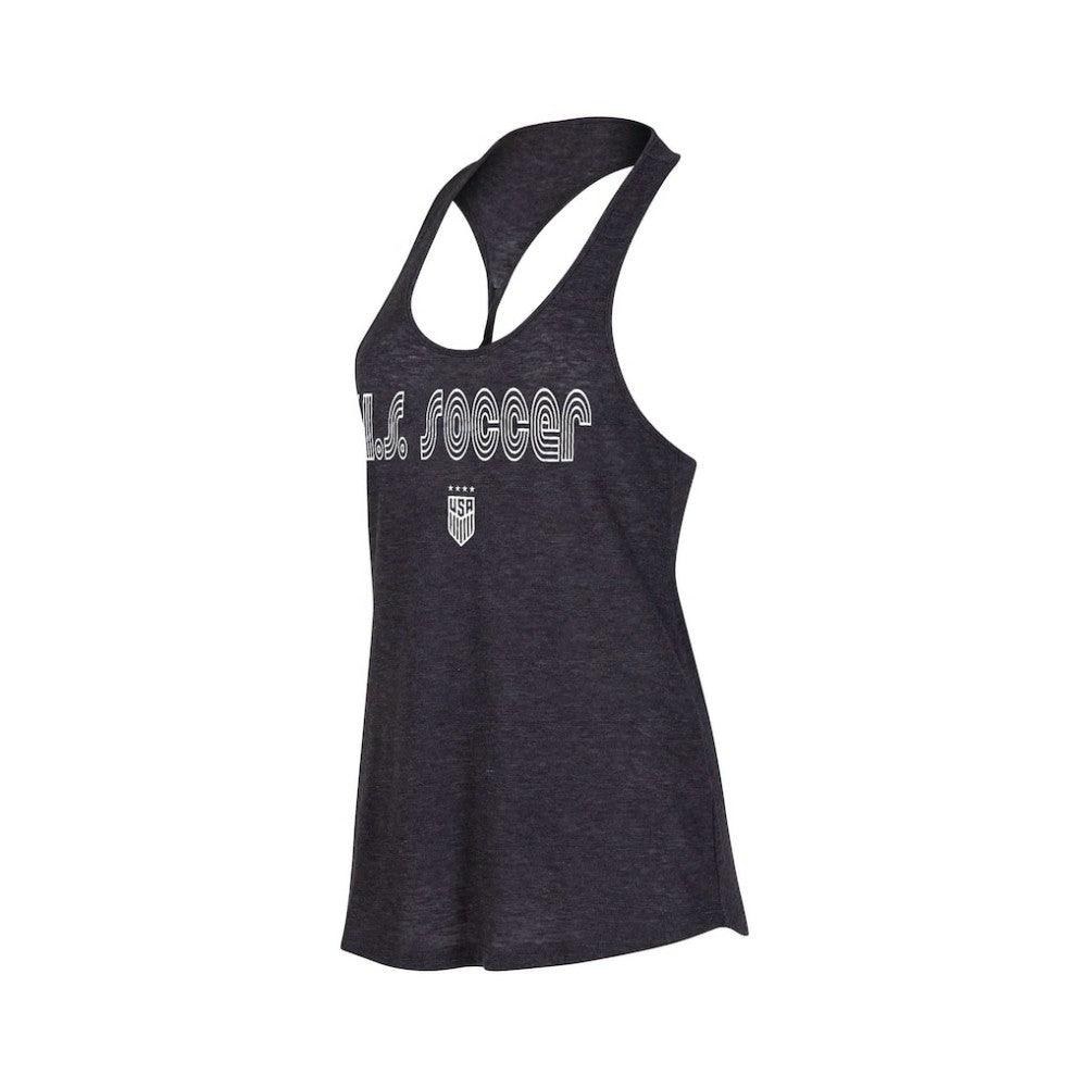 USWNT Concepts Sport Women's Radiant Twist Back Scoop Neck Tank Top - Heather Charcoal cheap