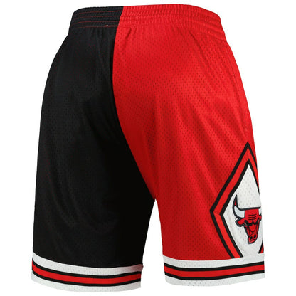 Chicago Bulls Hardwood Classics 1997 Split Swingman Shorts - Black/Red | Mitchell & Ness discount