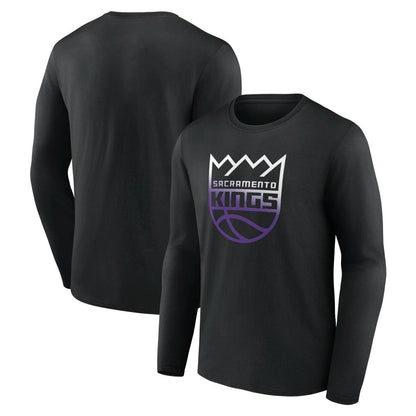 Sacramento Kings Gradient Logo Long Sleeve T-Shirt - Black outlet