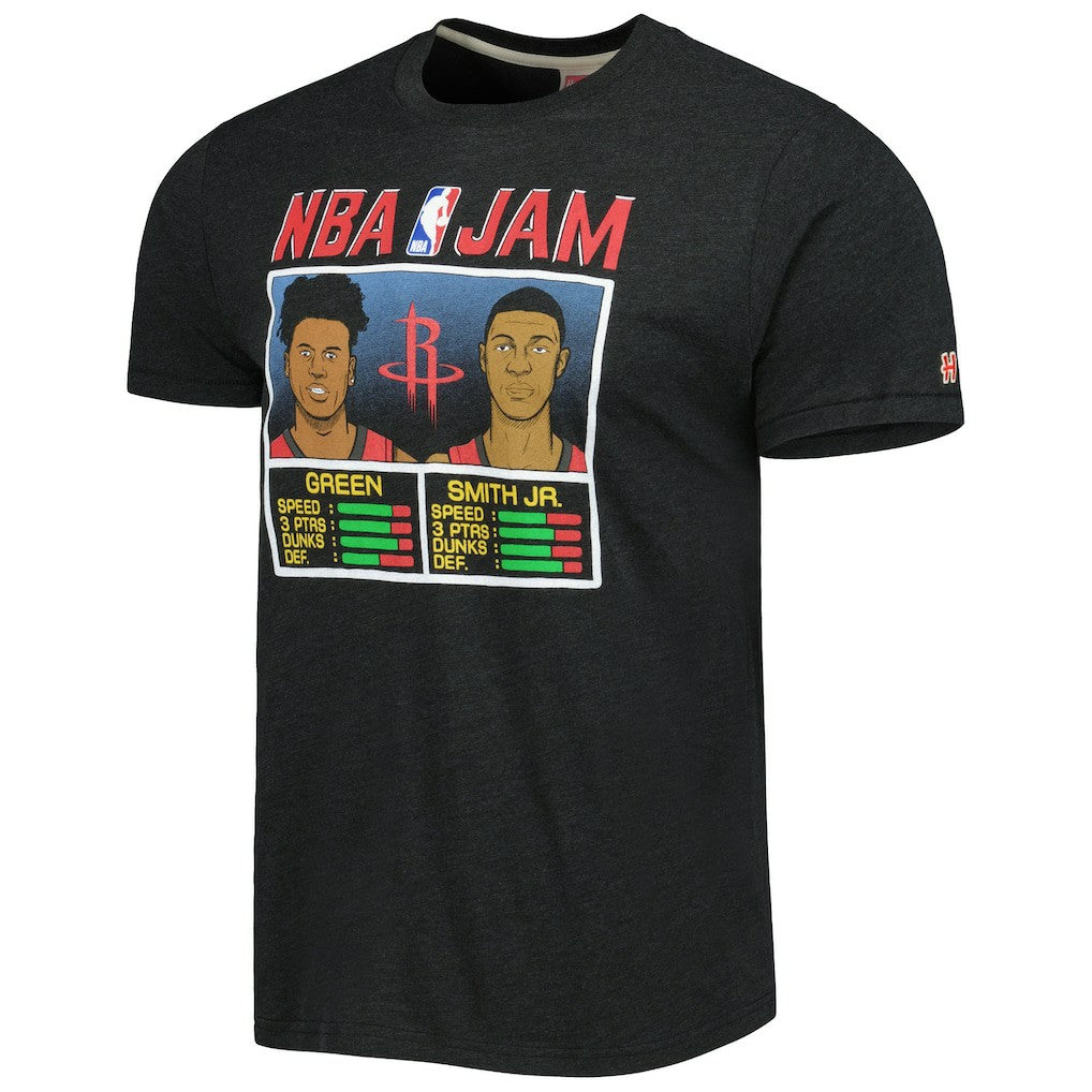 Jalen Green & Jabari Smith Jr. Houston Rockets Homage NBA Jam Tri-Blend T-Shirt - Charcoal outlet