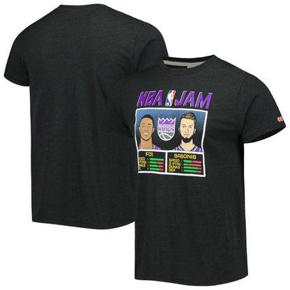 De'Aaron Fox & Domantas Sabonis Sacramento Kings Homage NBA Jam Tri-Blend T-Shirt - Charcoal shop