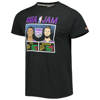 De'Aaron Fox & Domantas Sabonis Sacramento Kings Homage NBA Jam Tri-Blend T-Shirt - Charcoal shop