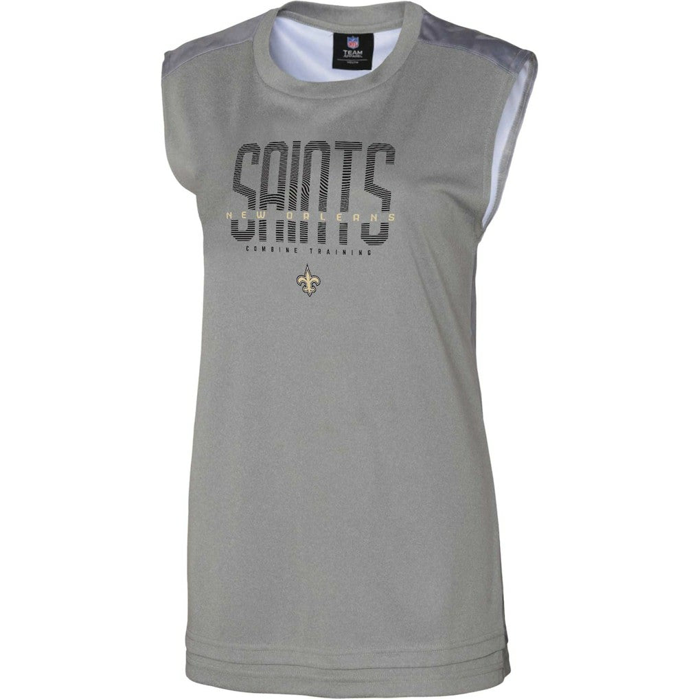 New Orleans Saints Women's No Sweat Tank Top - Gray online