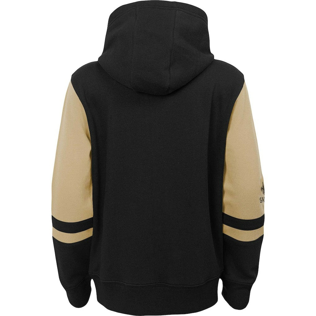 New Orleans Saints Preschool Stadium Color Block Full-Zip Hoodie - Black cheap