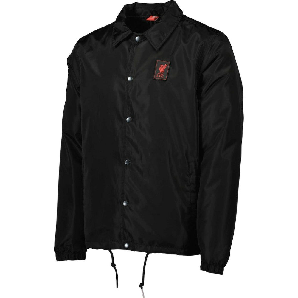 Liverpool Coaches Full-Snap Jacket - Black shop