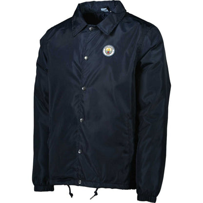 Manchester City Coaches Full-Snap Jacket - Navy discount