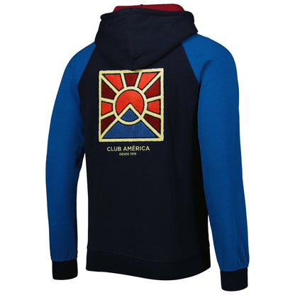 Club America Pride Raglan Pullover Hoodie - Navy/Blue outlet