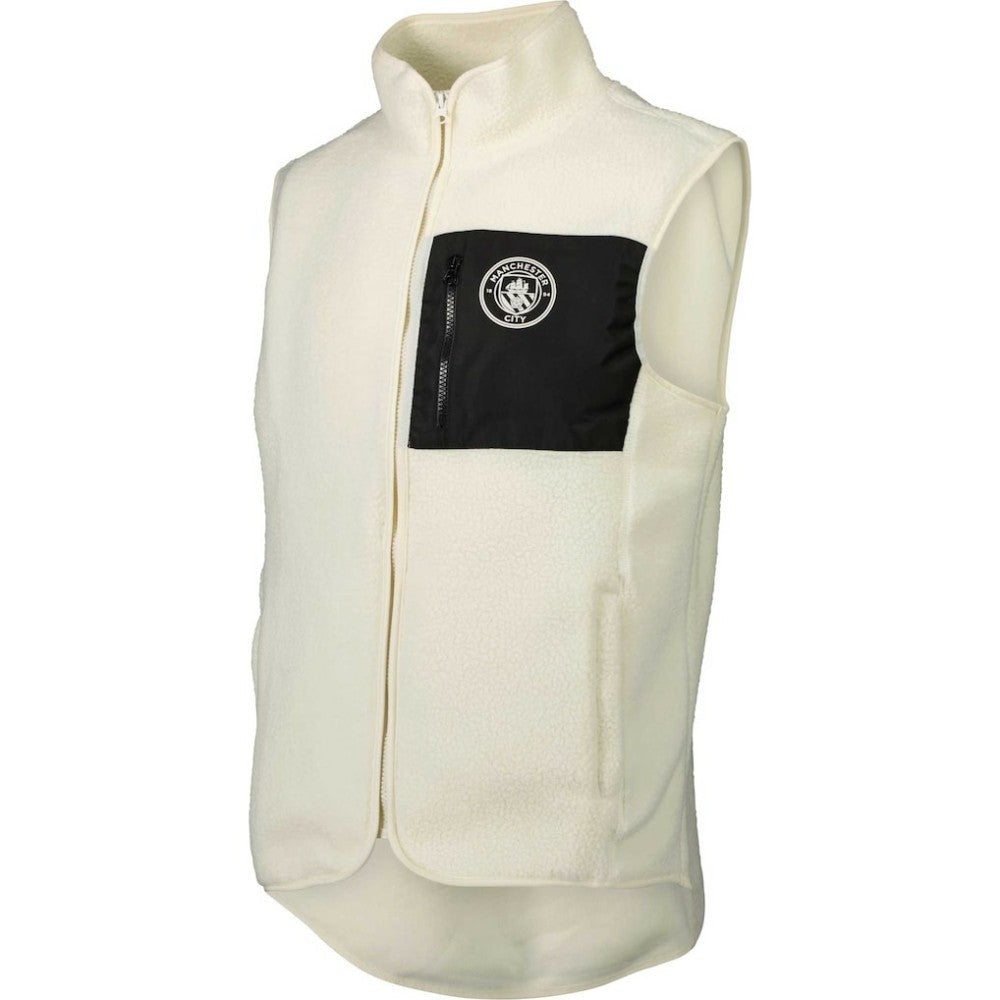 Manchester City Pile Full-Zip Vest - White shop