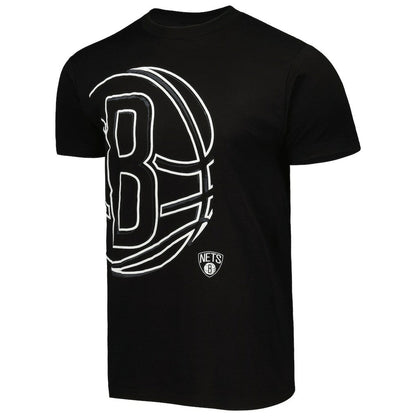 Brooklyn Nets Stadium Essentials Unisex Element Logo Pop T-Shirt - Black discount