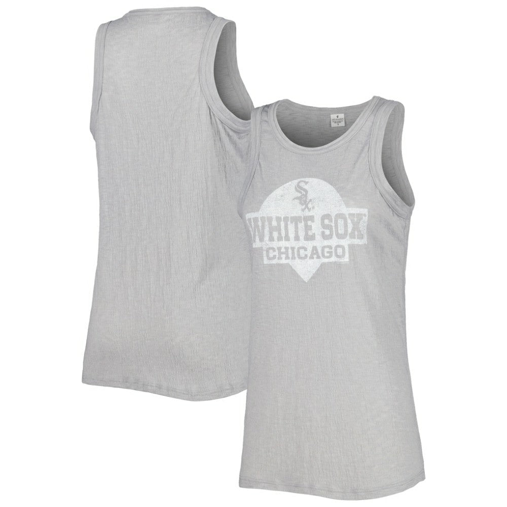 Chicago White Sox Soft as a Grape Women's Tri-Blend Tank Top - Gray