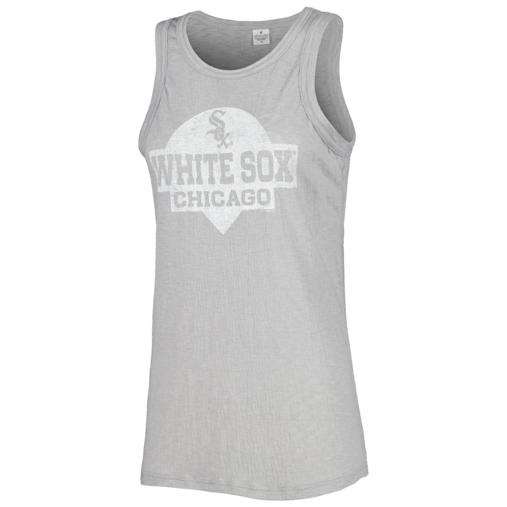 Chicago White Sox Soft as a Grape Women's Tri-Blend Tank Top - Gray