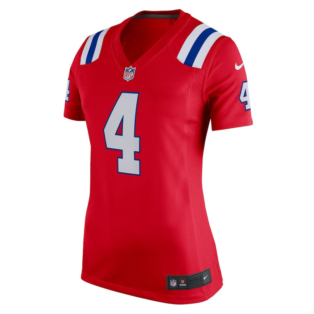 Bailey Zappe New England Patriots Women's Team Game Jersey - Red | Nike discount