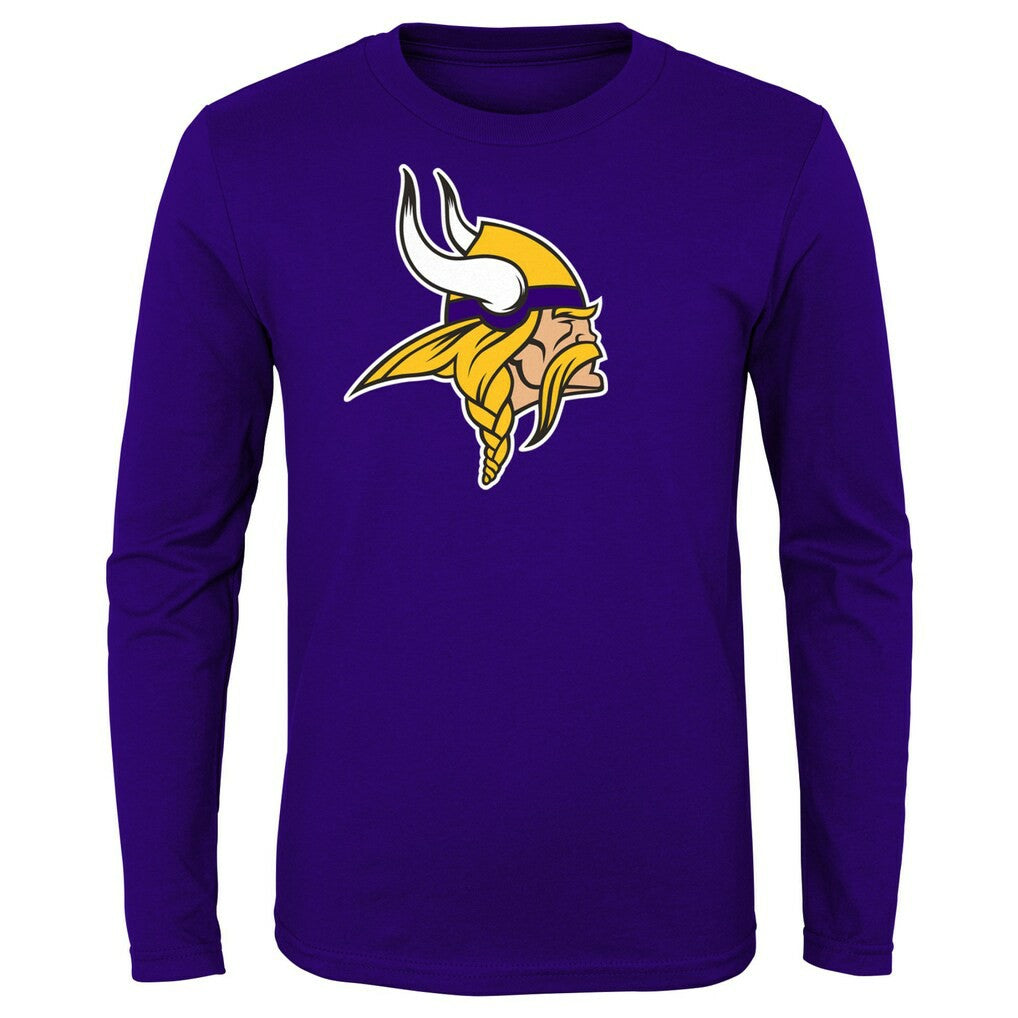Minnesota Vikings Preschool Primary Logo Long Sleeve T-Shirt - Purple discount