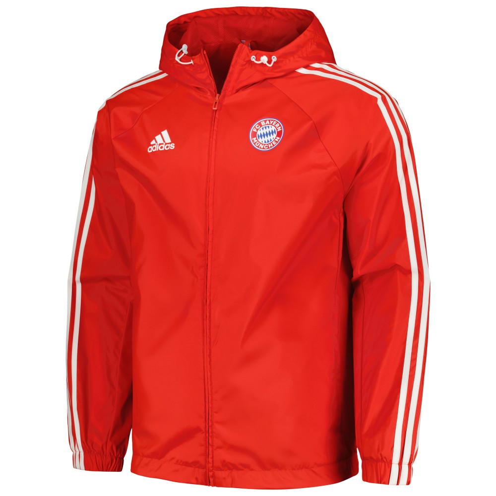 Bayern Munich 2023/24 DNA Raglan Full-Zip Windbreaker - Red | Adidas for sale