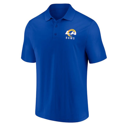 Los Angeles Rams Lockup Two-Pack Polo Set - White/Royal on sale