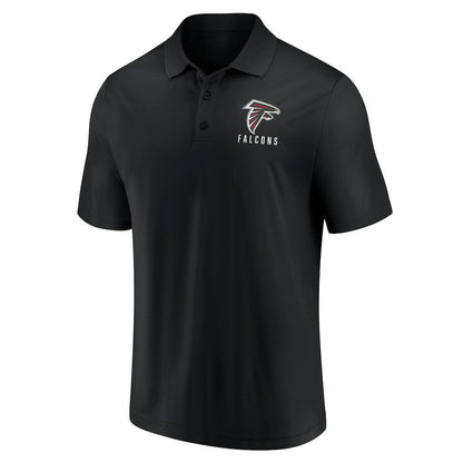 Atlanta Falcons Lockup Two-Pack Polo Set - White/Black cheap