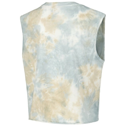 Detroit Tigers The Wild Collective Women's Washed Muscle Tank Top - White
