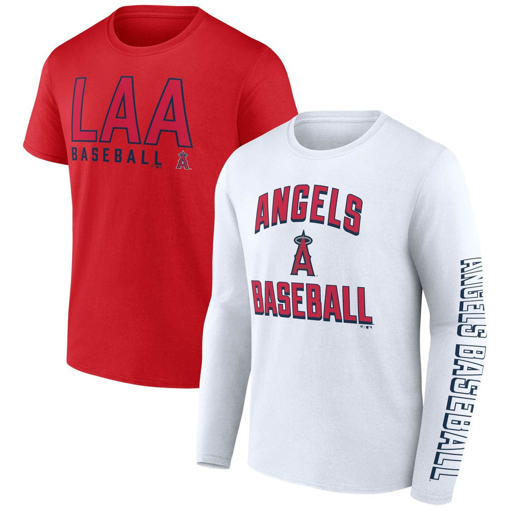 Los Angeles Angels Two-Pack Combo T-Shirt Set - Red/White