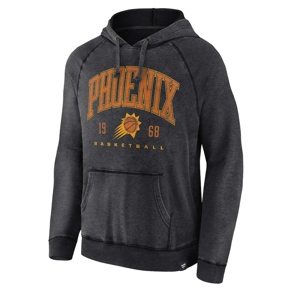 Phoenix Suns Foul Trouble Snow Wash Raglan Pullover Hoodie sale - Heather Charcoal | Fanatics for sale