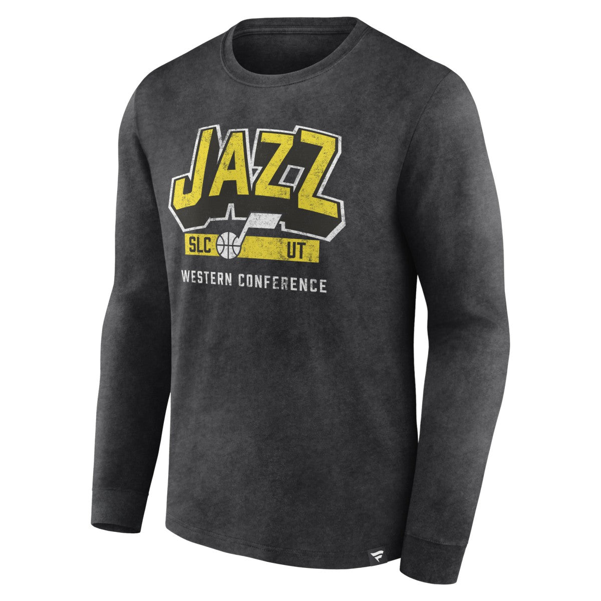 Utah Jazz Front Court Press Snow Wash Long Sleeve T-Shirt - Heather Charcoal | Fanatics discount