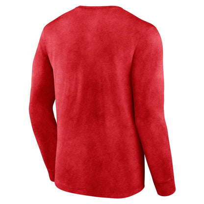 LA Clippers Front Court Press Snow Wash Long Sleeve T-Shirt - Heather Red | Fanatics outlet