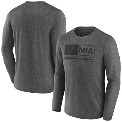 Miami Heat Three-Point Play T-Shirt - Heather Charcoal | Fanatics outlet