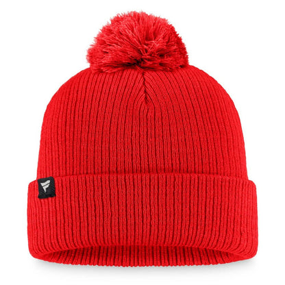 Washington Nationals Women's Run The Bases Long Sleeve T-Shirt & Cuffed Knit Hat with Pom Combo Set - Red
